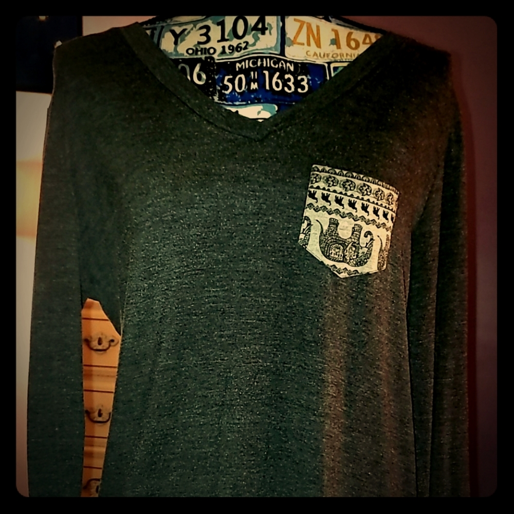 Rue21 Long Sleeve Elephant Shirt